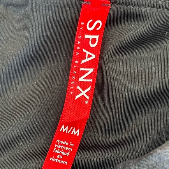 Spanx size medium leggings work out support layer athleisure shapewear black EUC - Picture 3 of 8